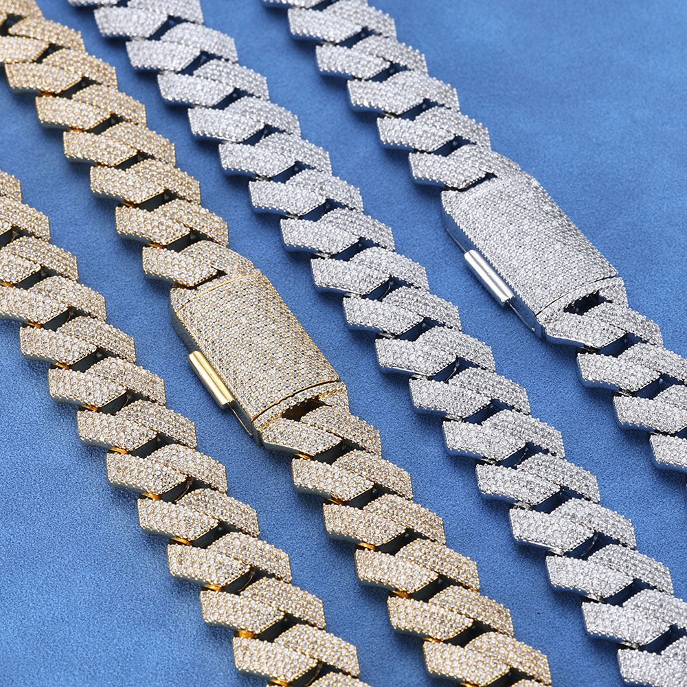 Signature Rose Pavé Cuban Link Bracelet