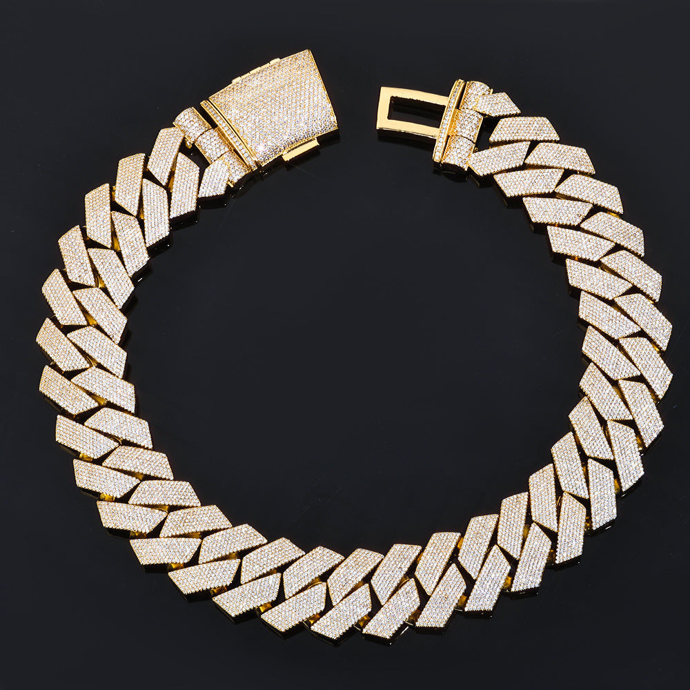 Luxe Iced Cuban Link Necklace and Bracelet