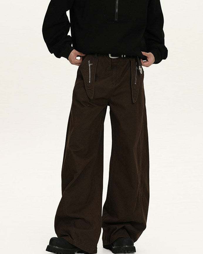 Utility Fit Zip Jeans