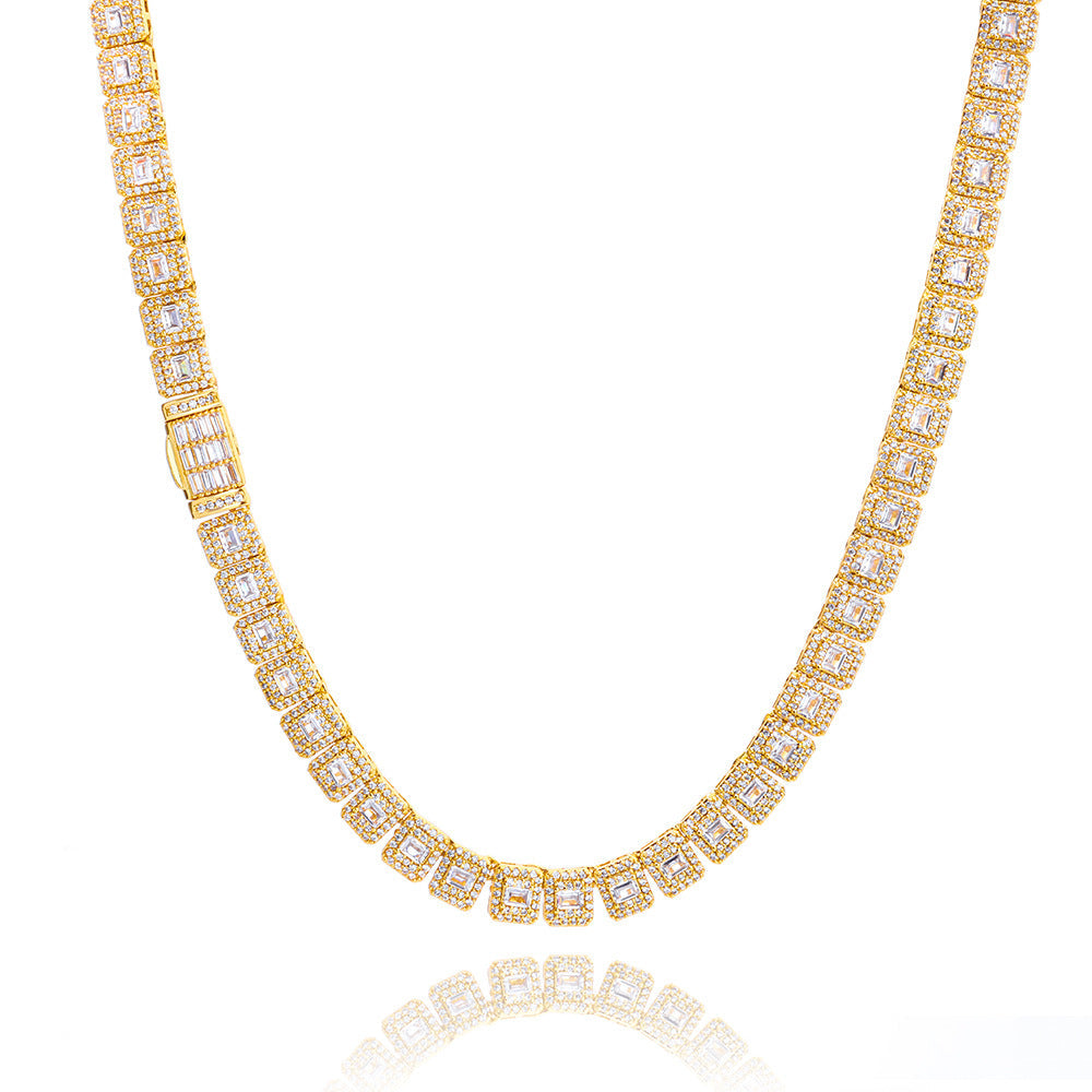 Imperial Baguette Tennis Chain Necklace