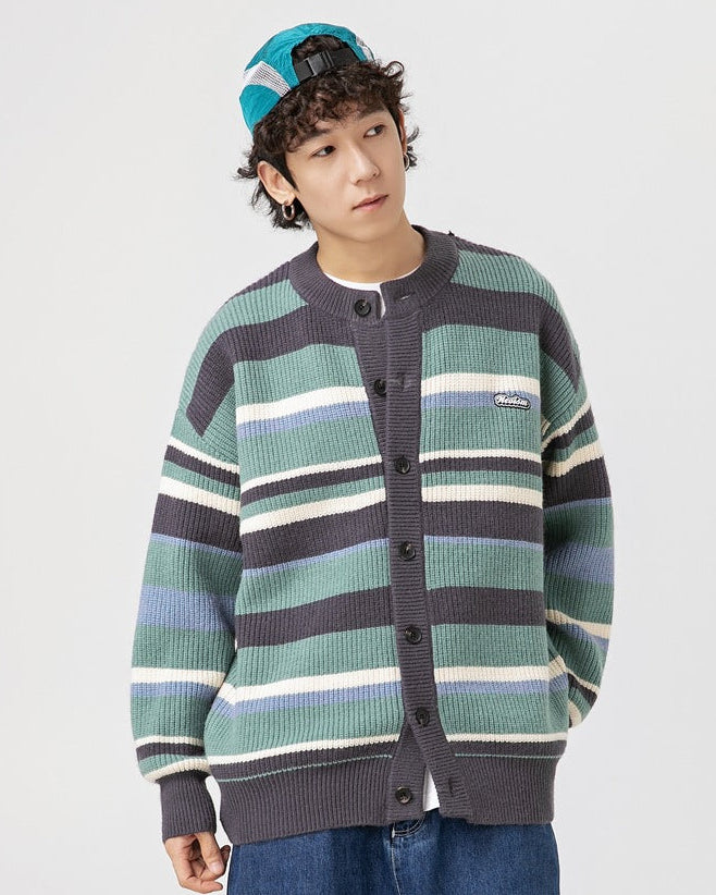 The Bridlewood Preppy Striped Cardigan