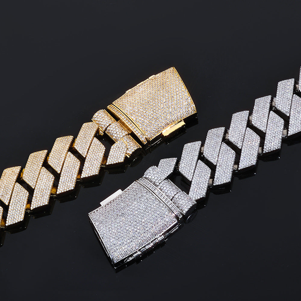 Luxe Iced Cuban Link Necklace and Bracelet