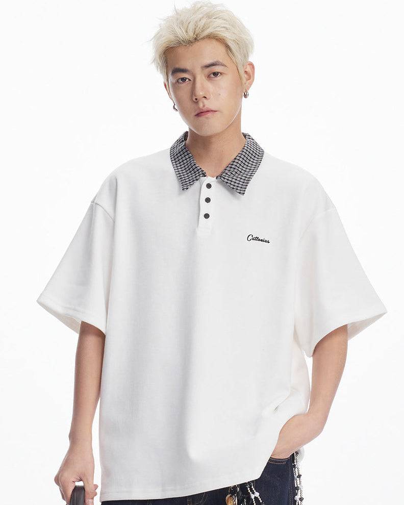 The Valeform Textured Knit Polo Shirt