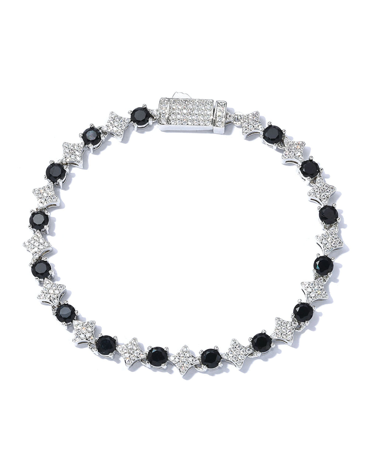 Luxe Iced Gemstone Link Bracelet