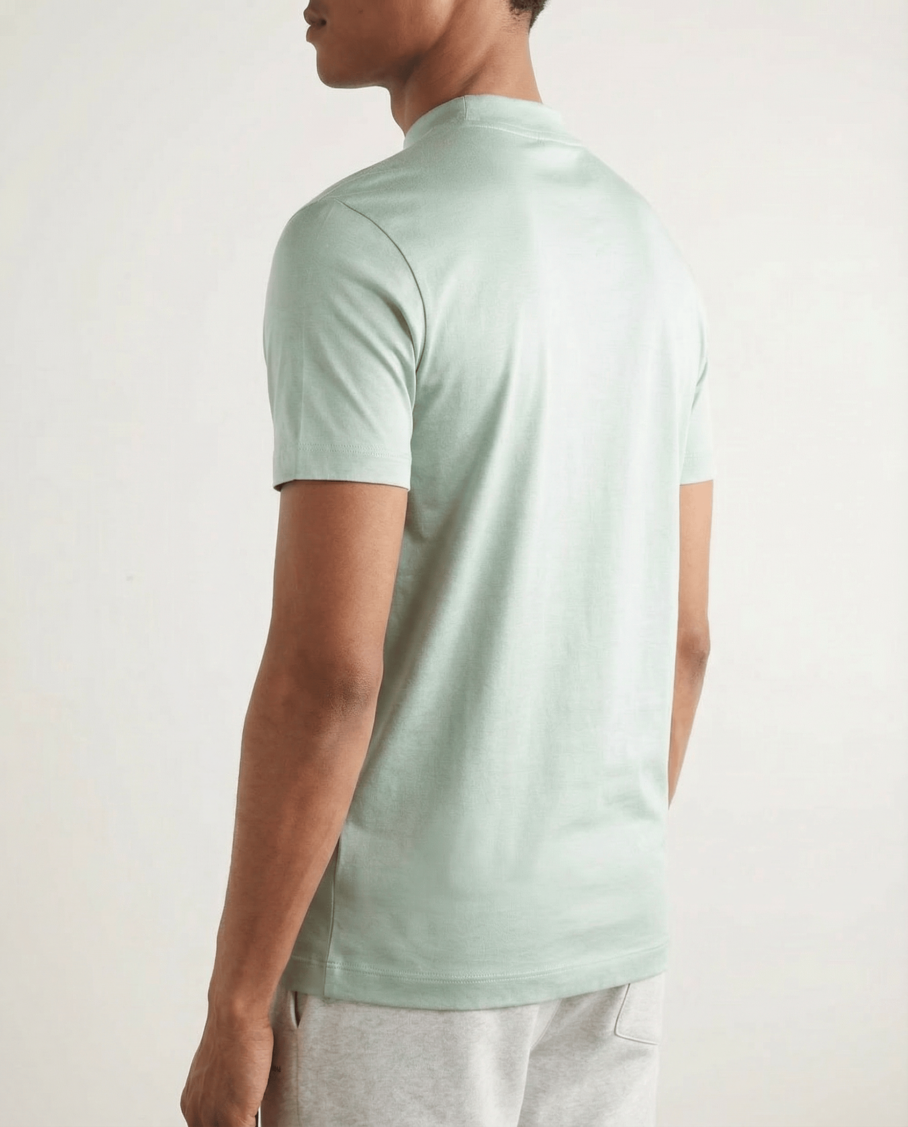 Shiny Crew-neck T‑Shirt