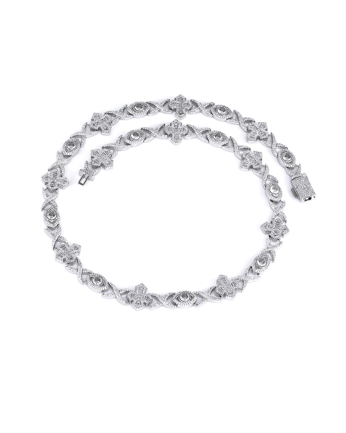 Icon Pavé Clover Link Necklace