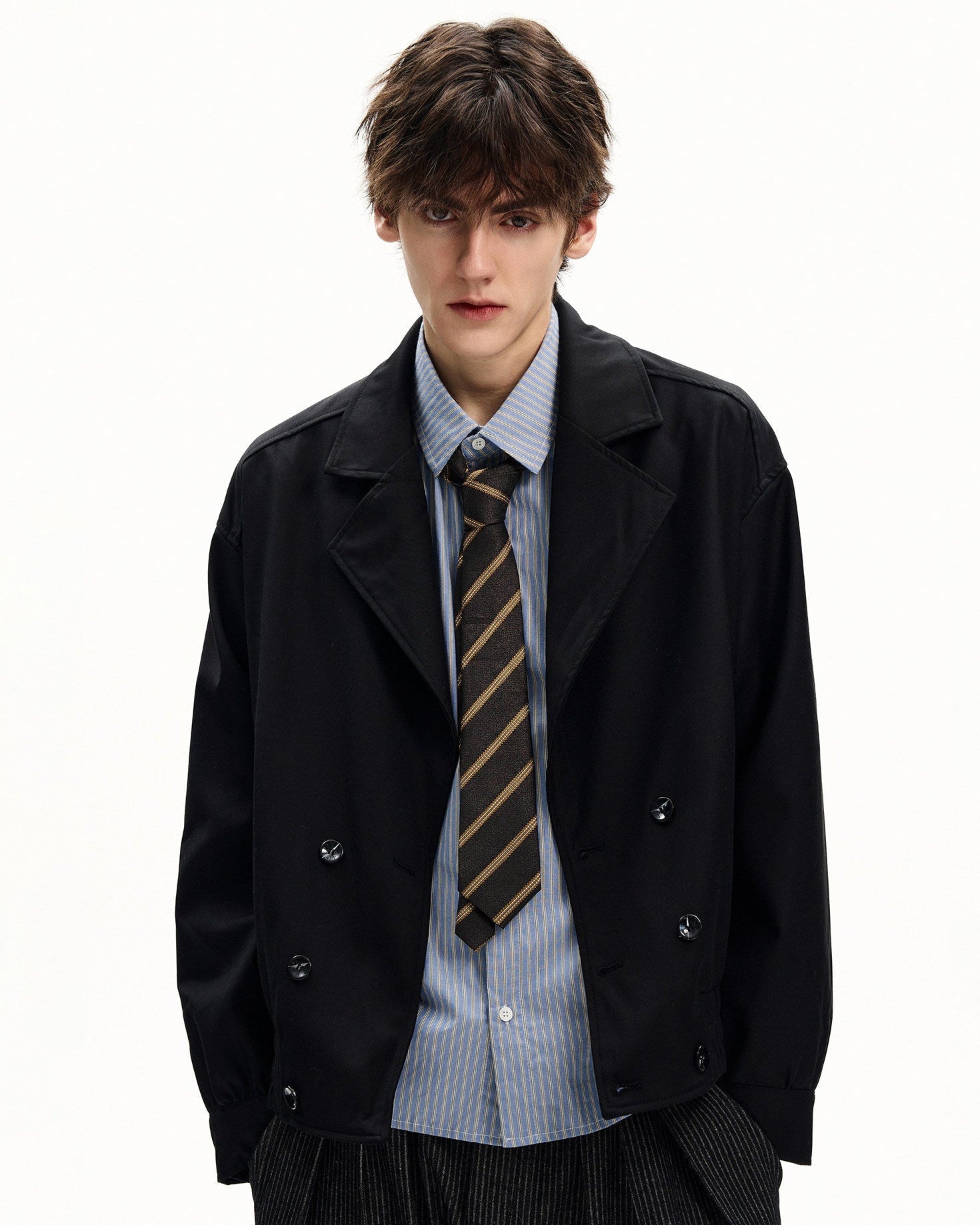Casual Black Suit Jacket