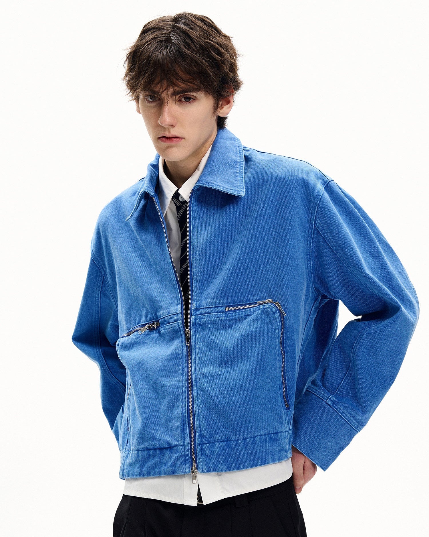Relaxed Fit Cotton Work Jacket