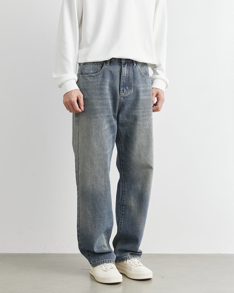 Essential Loose Fit Washed Denim Jeans 0.2