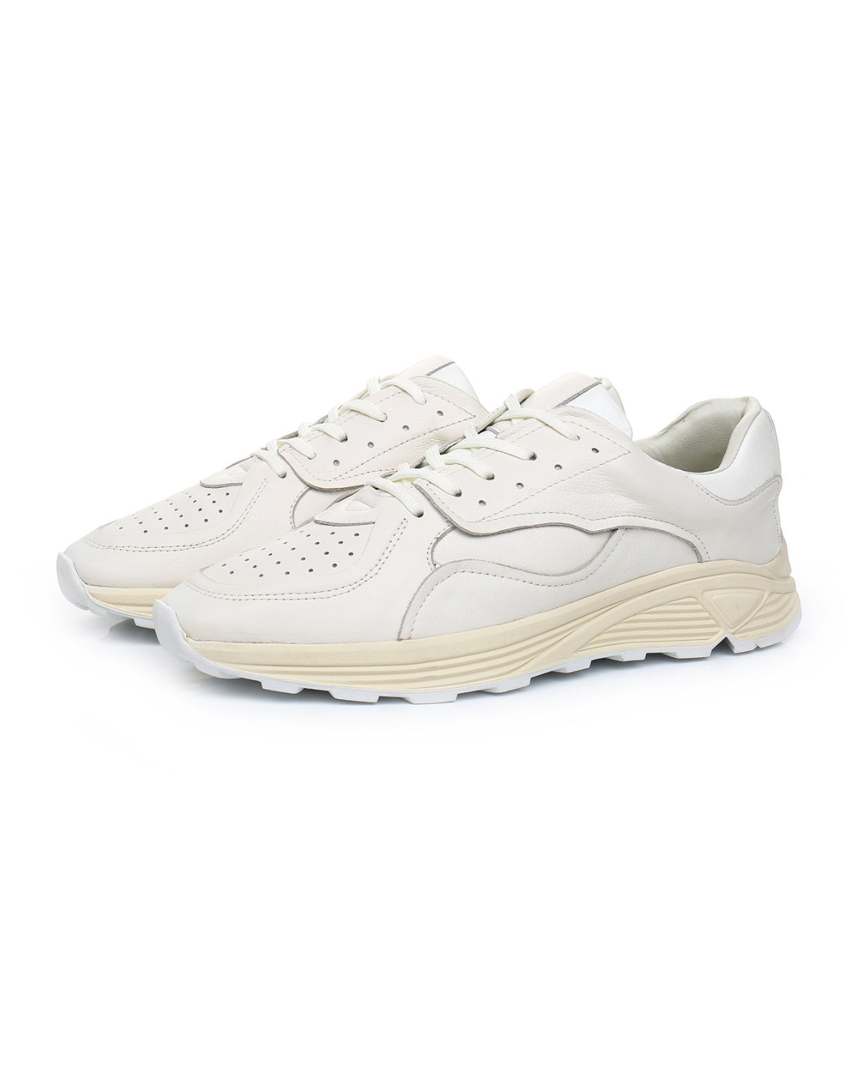 Genuine Leather Retro Casual Sneakers