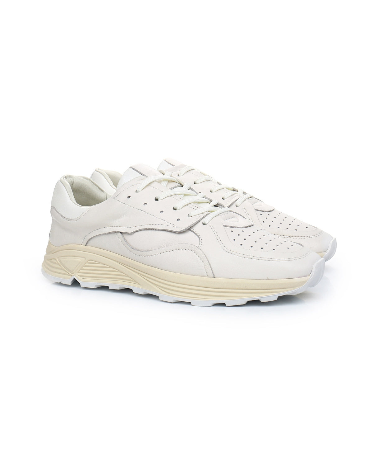Genuine Leather Retro Casual Sneakers