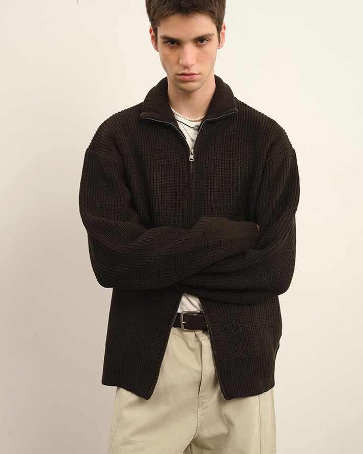 The Arcline Ribbed Knit Cardigan