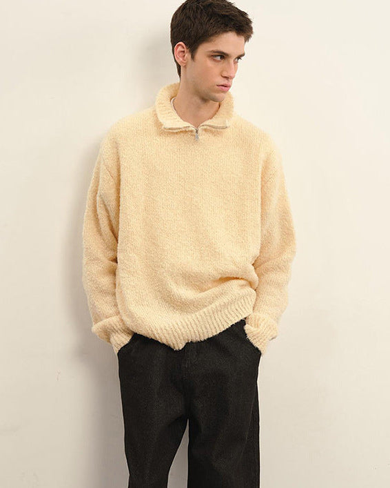 The Summit Textured Collar Sweater