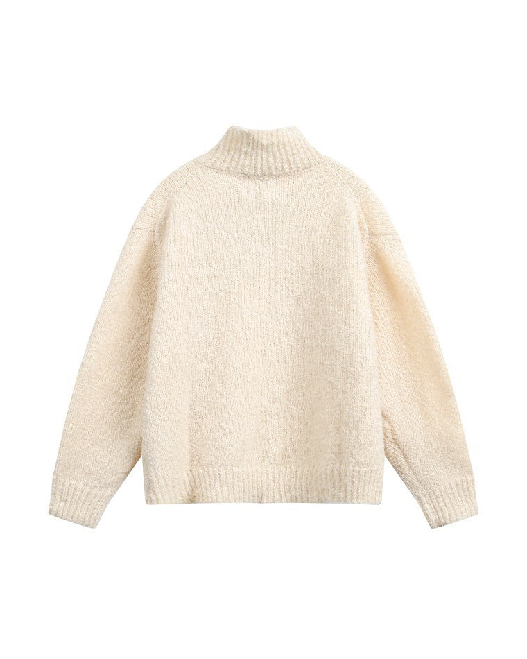 The Summit Textured Collar Sweater