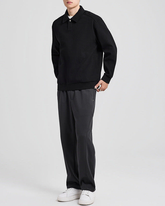 The Sutherland Jacquard Polo Sweater