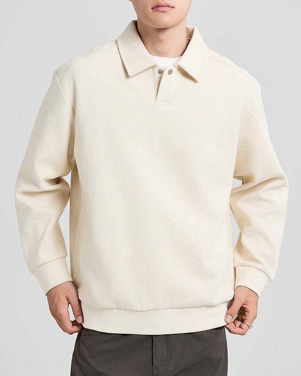 The Sutherland Jacquard Polo Sweater