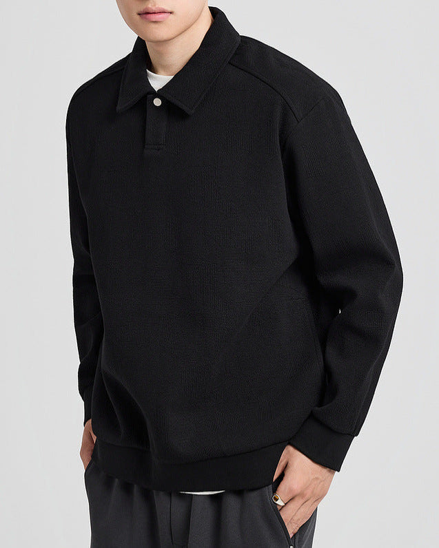 The Sutherland Jacquard Polo Sweater