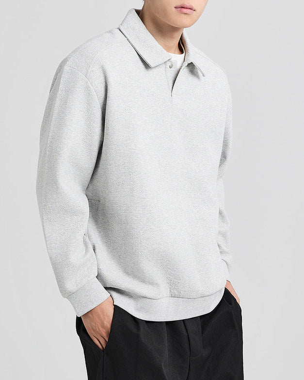 The Sutherland Jacquard Polo Sweater