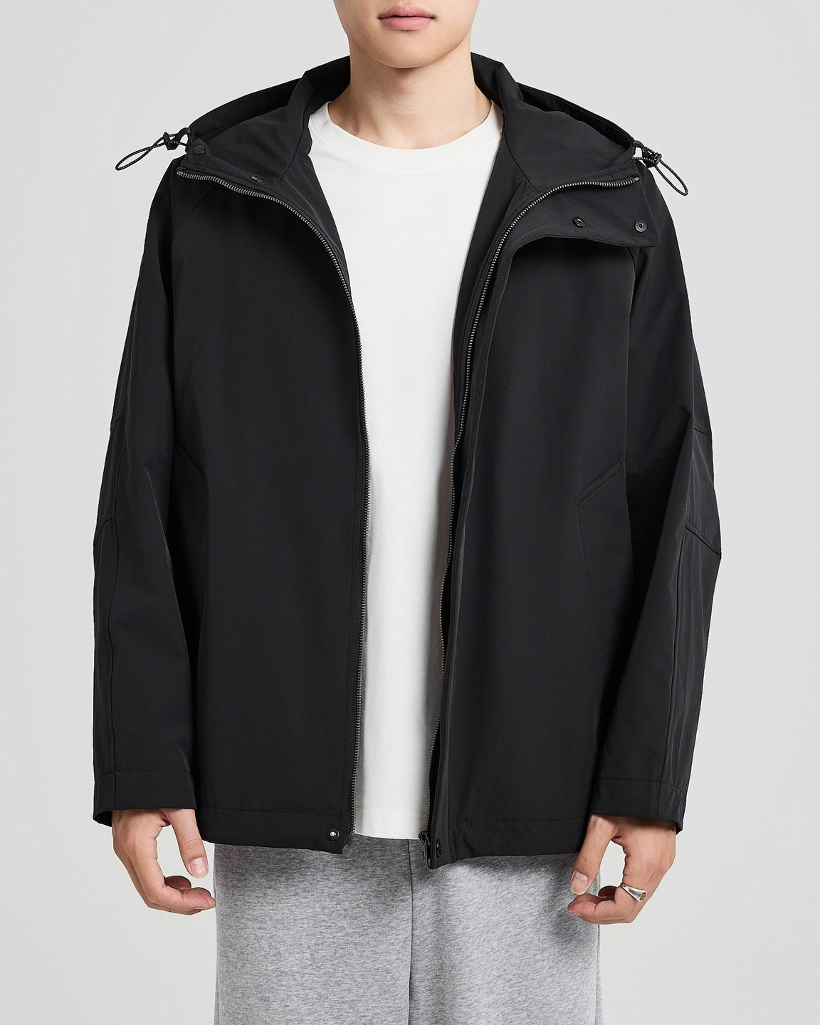 The Airford Double Placket Hooded Jacket