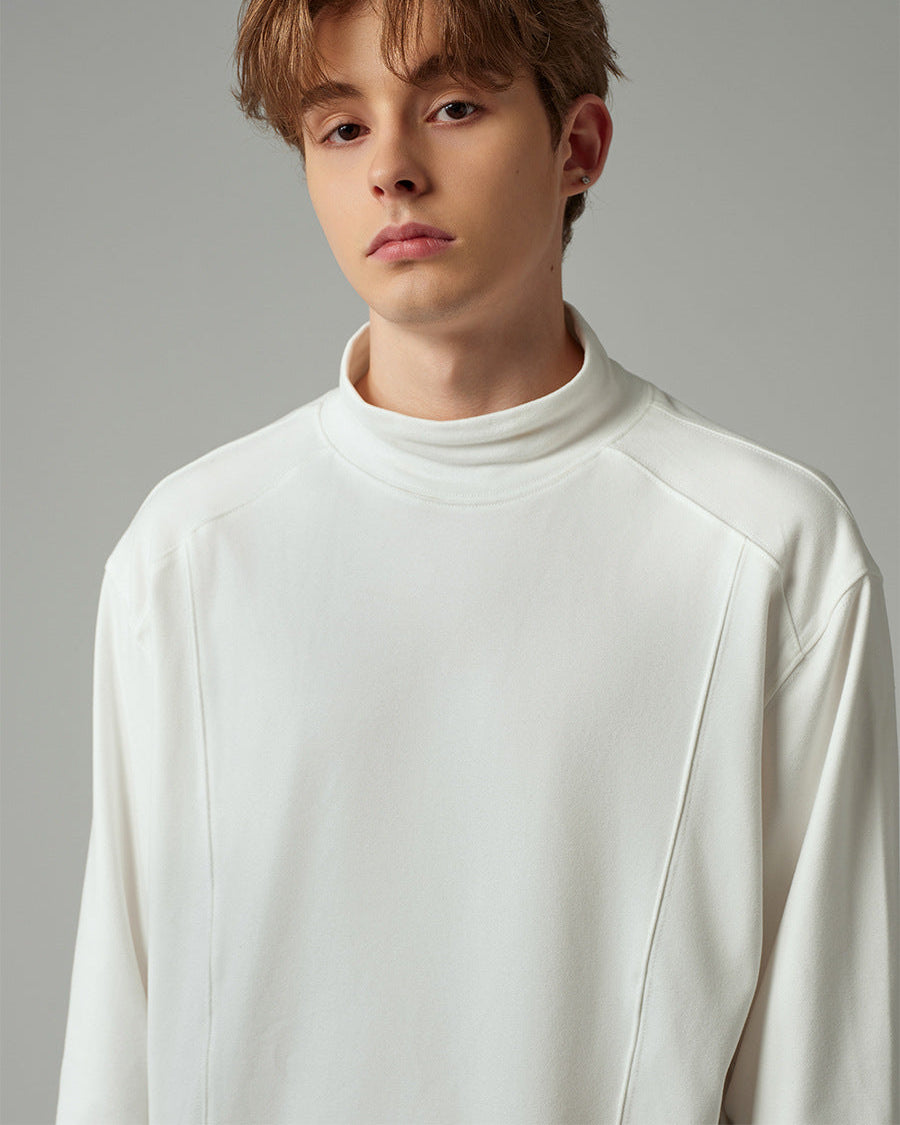 The Evershade Ribbed Semi-Turtleneck Sweater