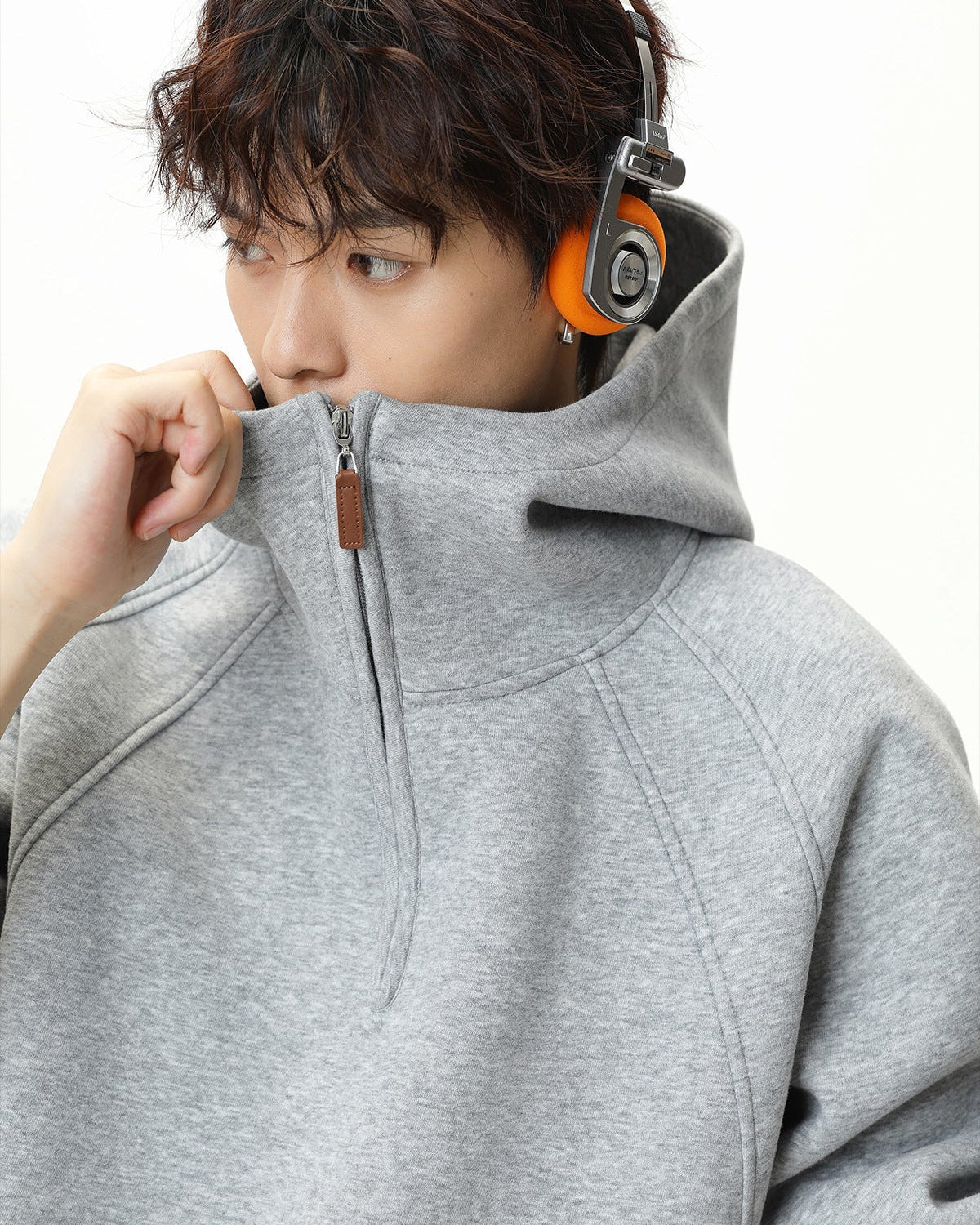 The Sculpted Split Zip Hoodie Sweater