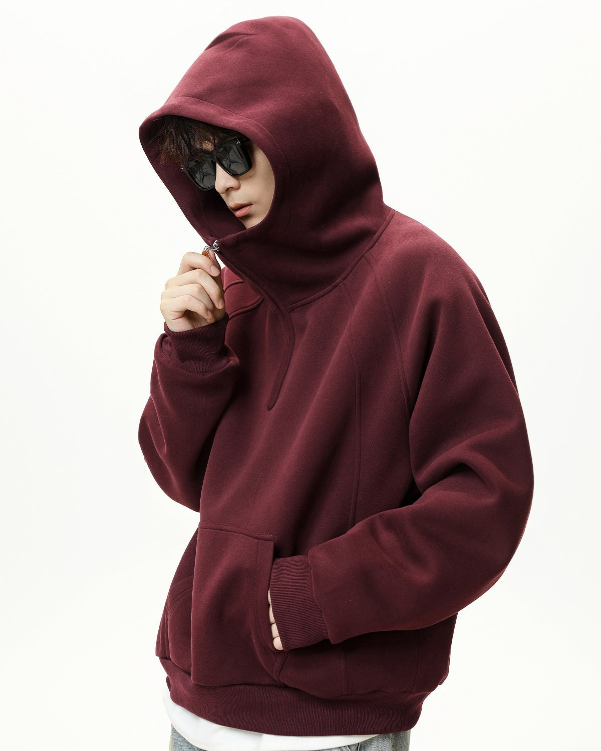 The Sculpted Split Zip Hoodie Sweater