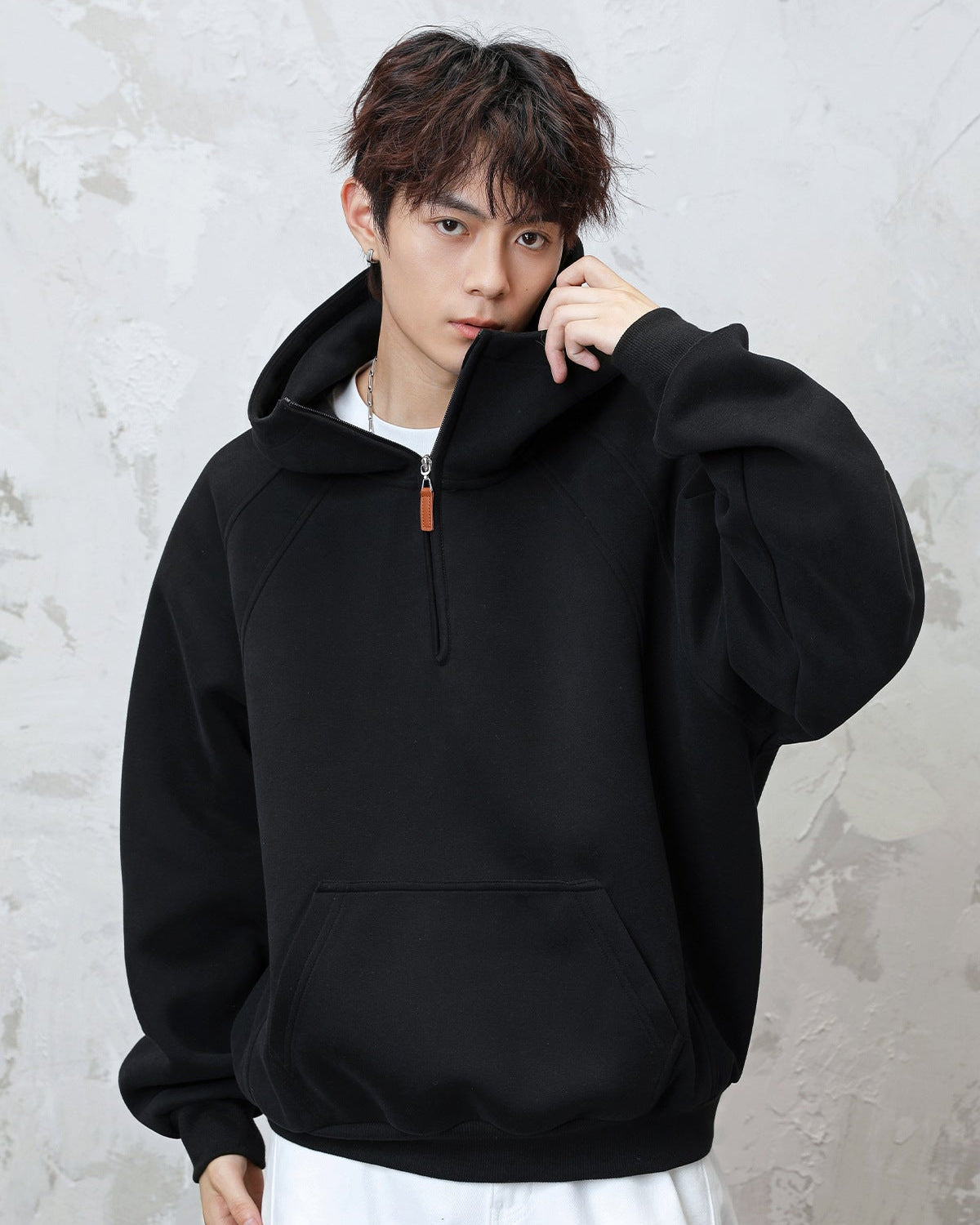 The Sculpted Split Zip Hoodie Sweater