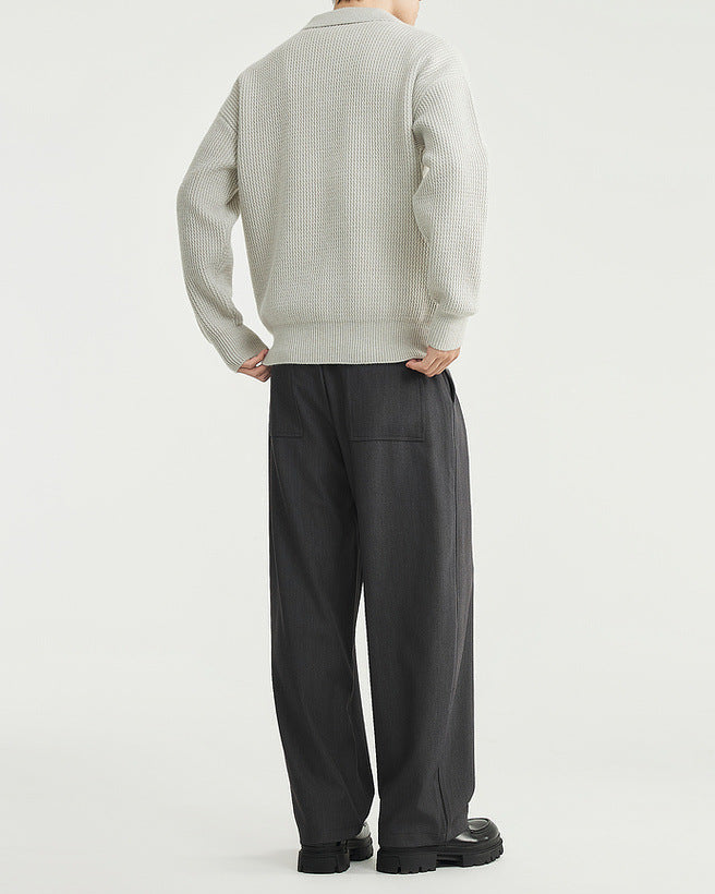 The Vintage Seagull Collar Polo Sweater