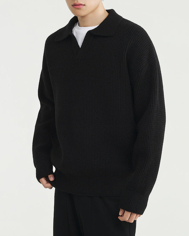 The Vintage Seagull Collar Polo Sweater