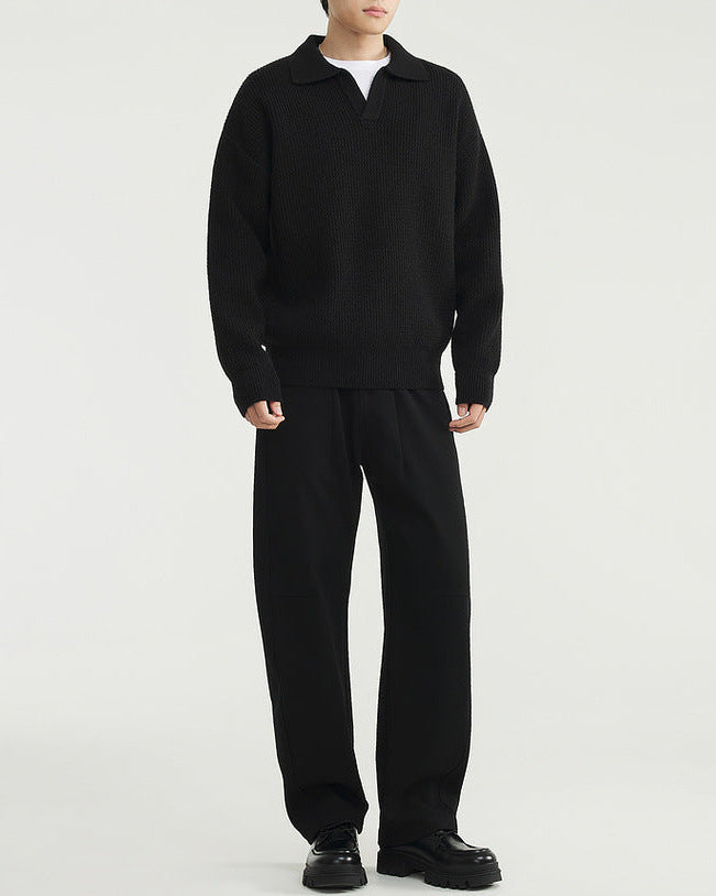 The Vintage Seagull Collar Polo Sweater