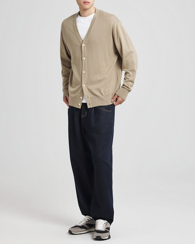 The Wool Blend V-Neck Cardigan