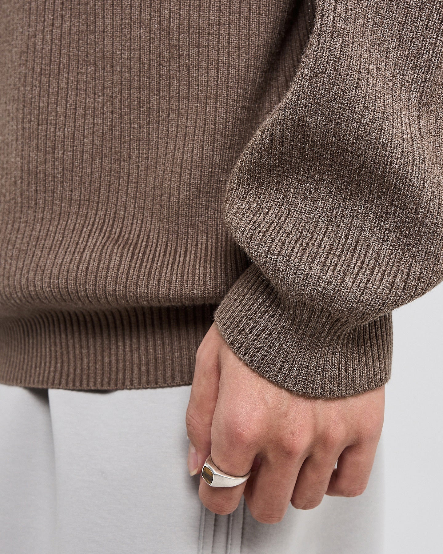 The Carrington Pit Jacquard Knit Half-zip