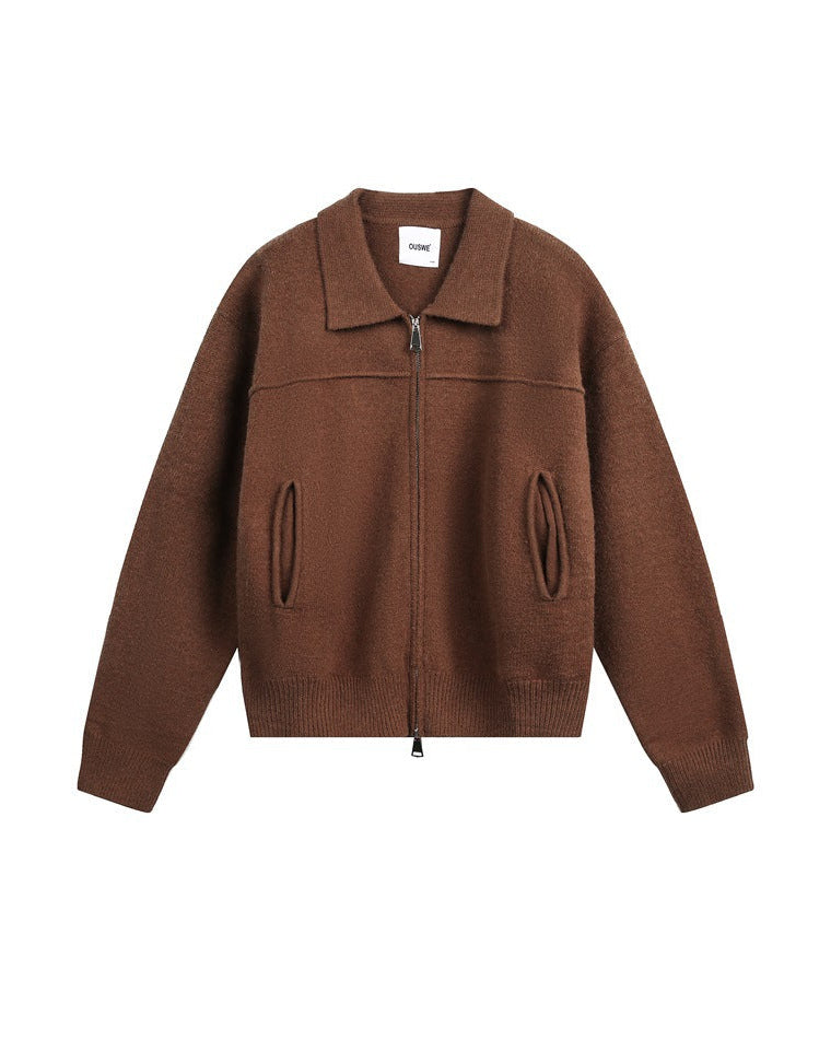 The Halden Knit Zip Jacket