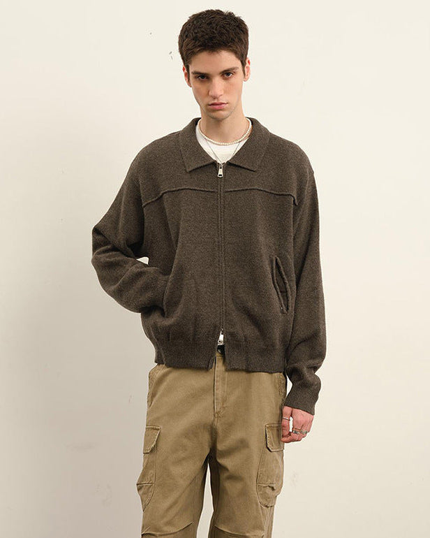 The Halden Knit Zip Jacket