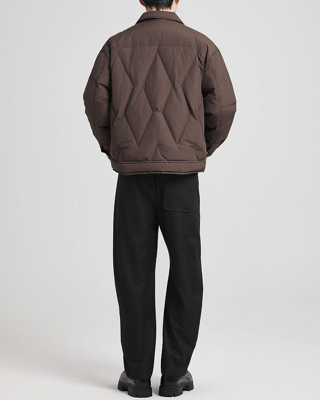 The Winter Plaid Luxe Jacquard Down Jacket