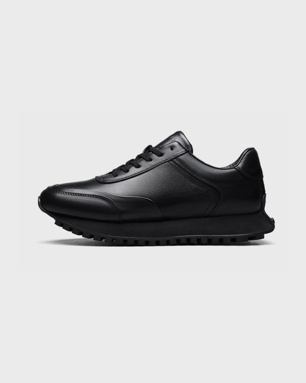 Monaco Black Leather Runner