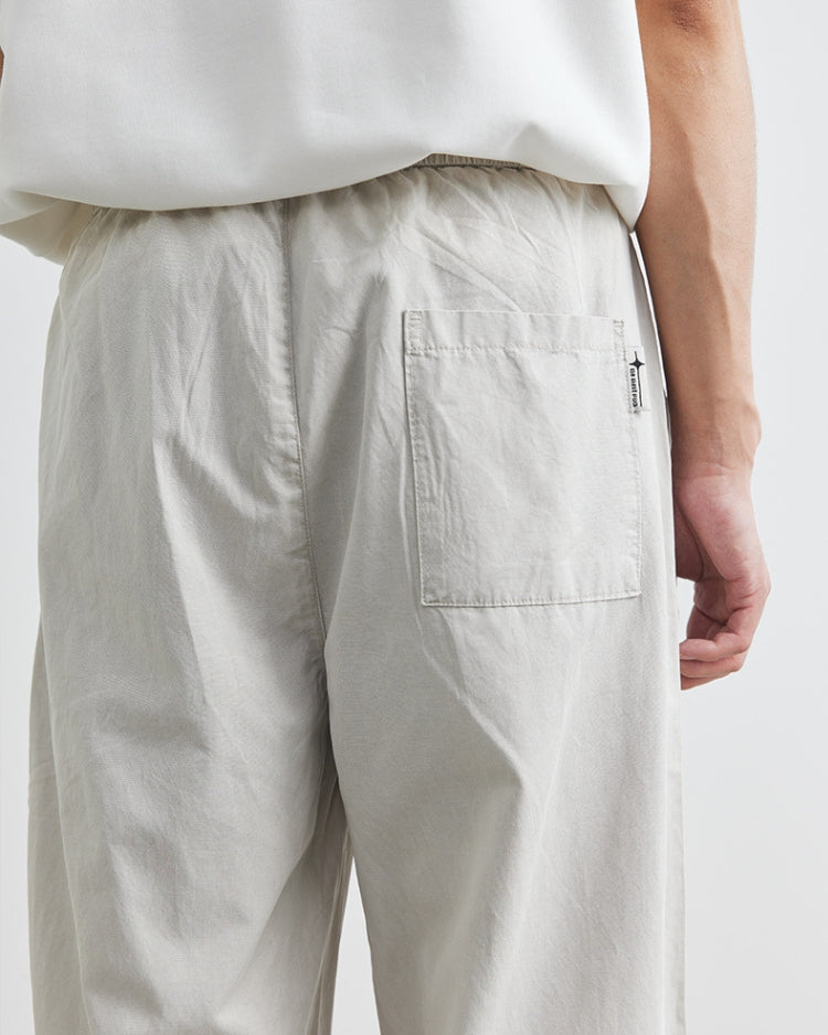 Tencel Thin Loose Drawstrings Jogger Trousers