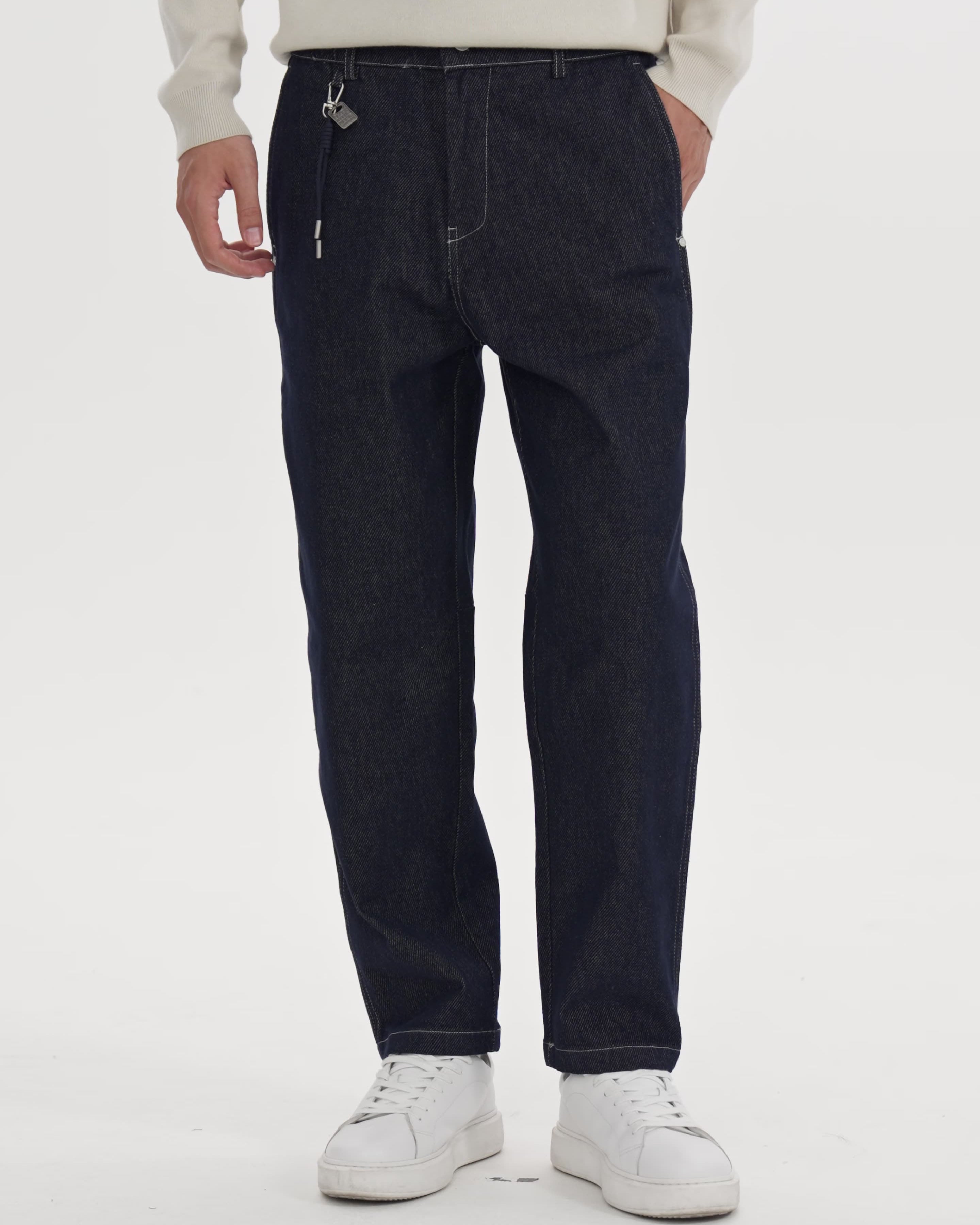 The Barton Twill-Cut Relaxed Scimitar Trouser