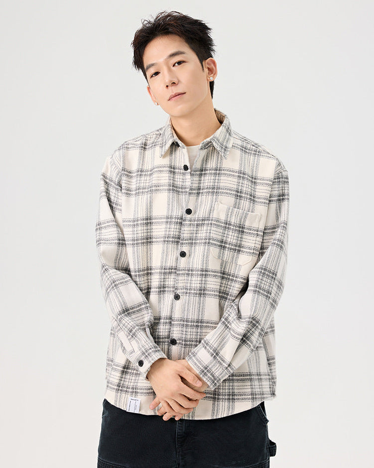The Harborwood Checked Long Sleeve Overshirt