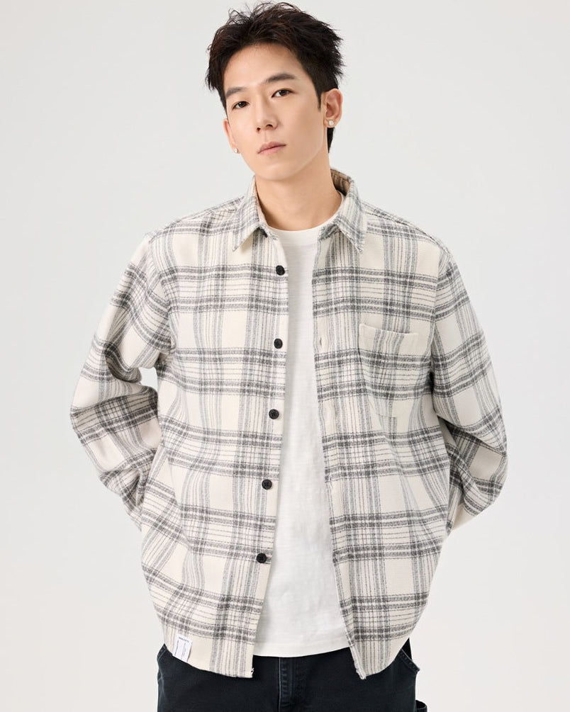 The Harborwood Checked Long Sleeve Overshirt