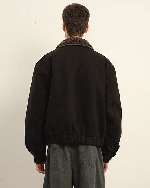 The Hearthline Retro Woolen Cotton Jacket