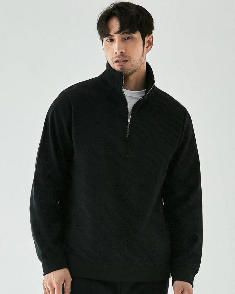 The EliteFlex Air Layer Half-Zip Stand Collar Sweatshirt