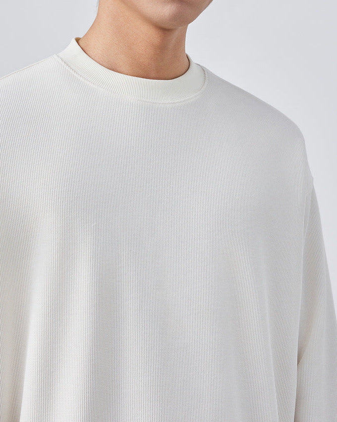 The Momeike Dual-Layer Waffle Knit Sweater