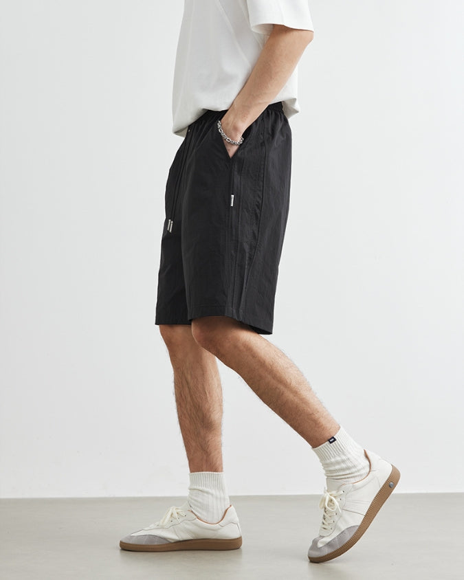 Wide Relaxed Linen Shorts with Drawstrings 0.1