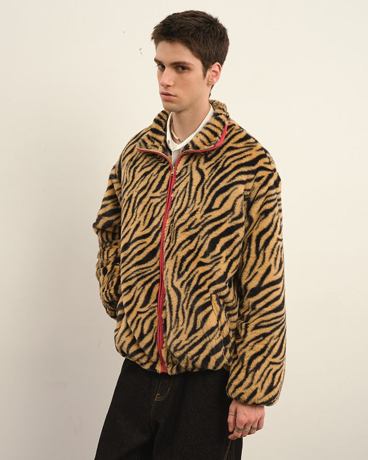 The Ember Weave Plush Crew Jacket
