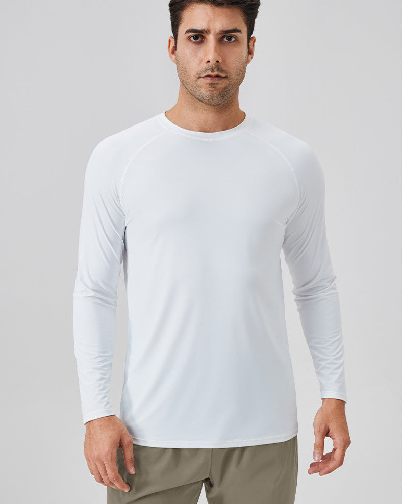 Ice Silk Sun Protection Long-Sleeve Sport T-Shirt – Breathable Fit