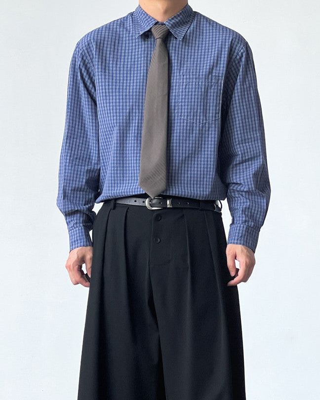 Gingham Cotton Button-Down Shirt