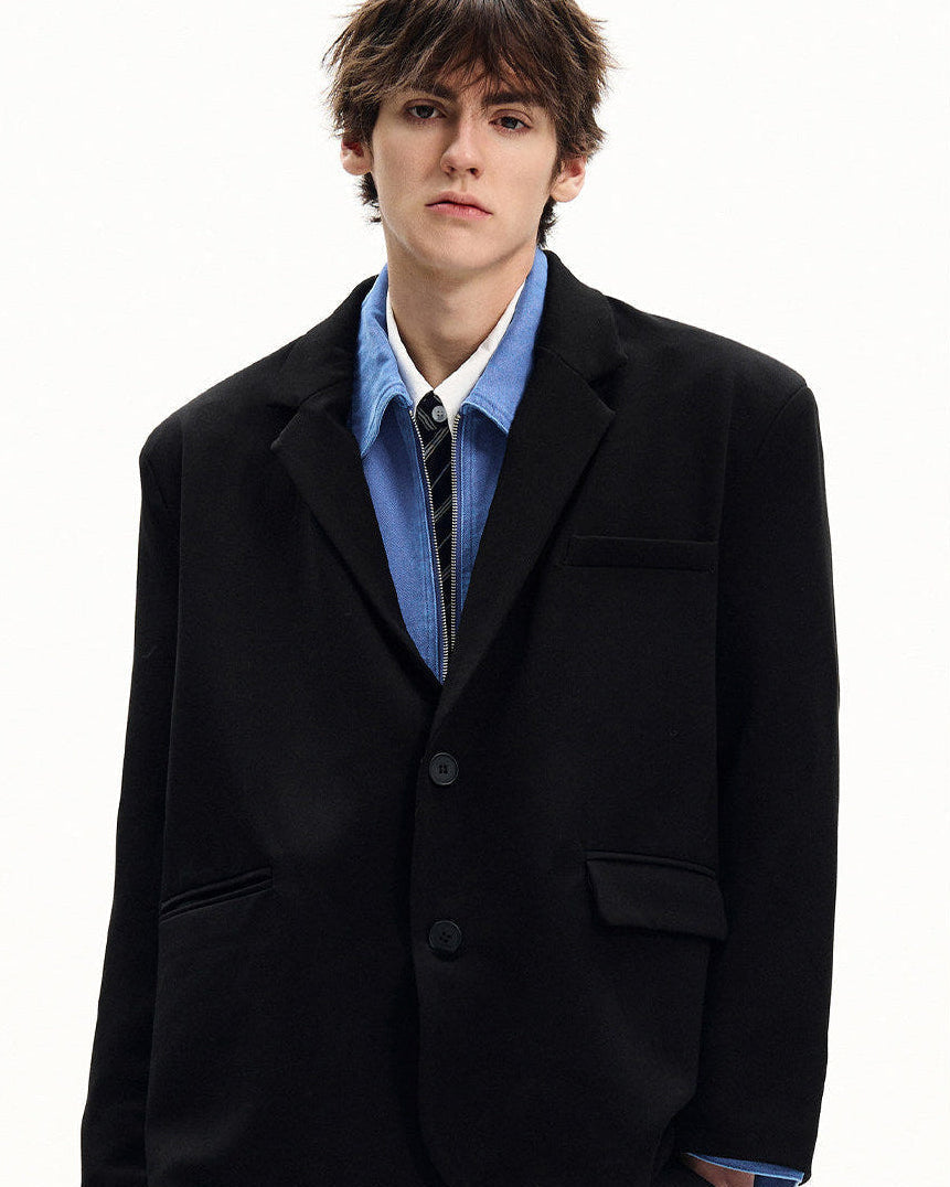 Classic Tailored Wool Blazer
