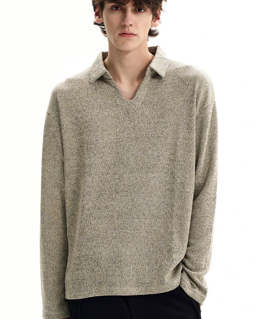Refined Merino Polo Sweater
