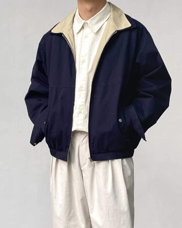 Clean Fit Cotton Zip Jacket